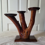 Manzanita candle holder