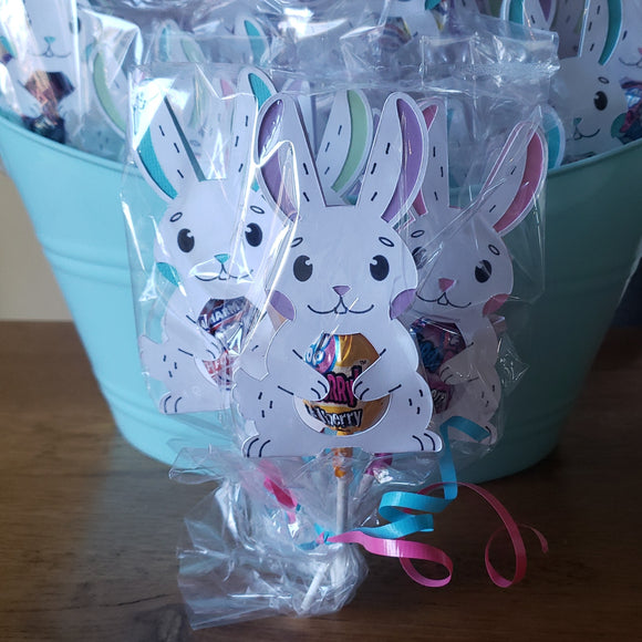 Bunny lollipop holder
