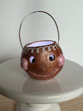 Gingerbread bucket ornament