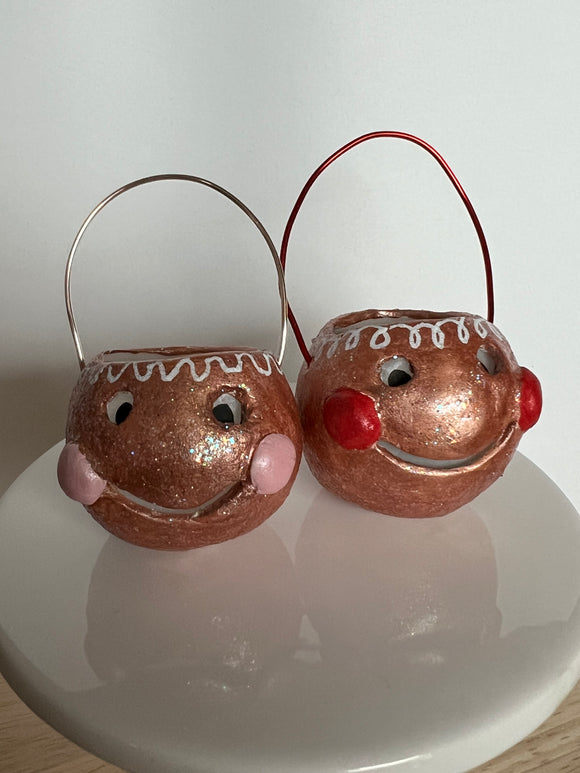 Gingerbread bucket ornament